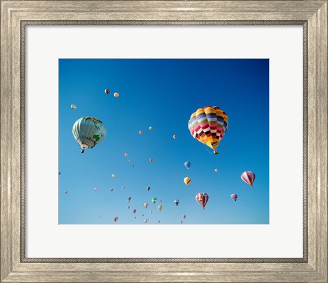 Framed Hot Air Balloons in New Mexico Print