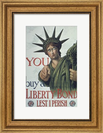 Framed You Buy a Liberty Bond Print