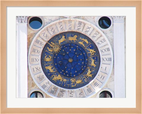 Framed St Marks Venice Clock Print