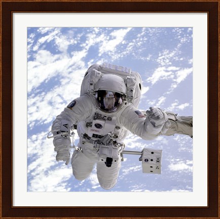 Framed Michael Gernhardt in Space During STS-69 in 1995 Print