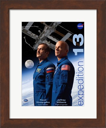 Framed Expedition 13 Crew Poster Print