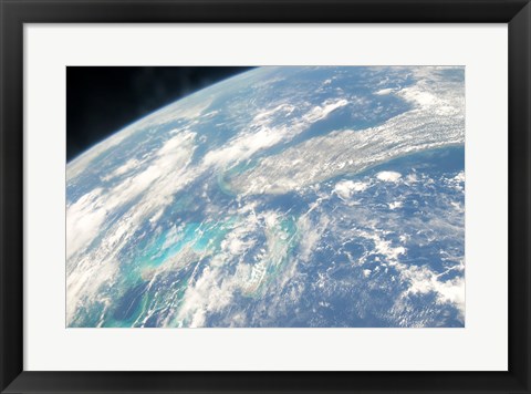 Framed Florida from space taken by Atlantis Print