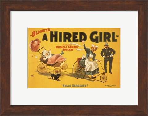 Framed Hired Girl Print