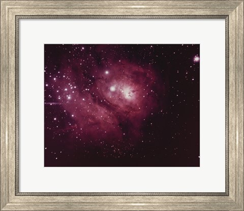 Framed Lagoon Nebula in Sagittarius Print