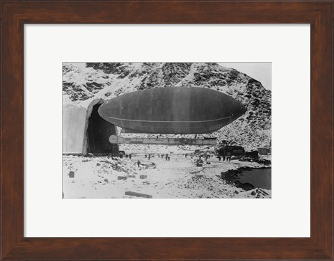 Framed Blimp-Wellman Air Ship, Spitzbergen Print