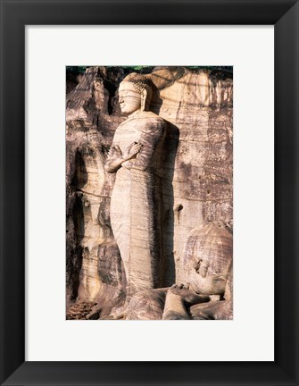 Framed Standing Buddha Closeup Print