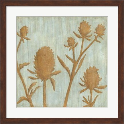 Framed Golden Wildflowers IV Print