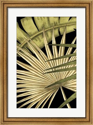 Framed Rustic Tropical Leaves I Print