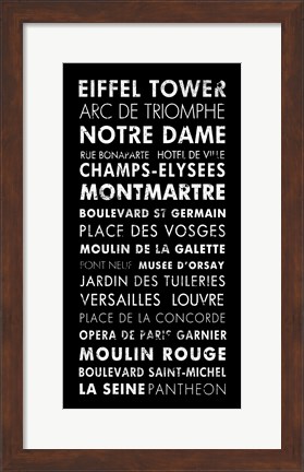 Framed Paris IV Print