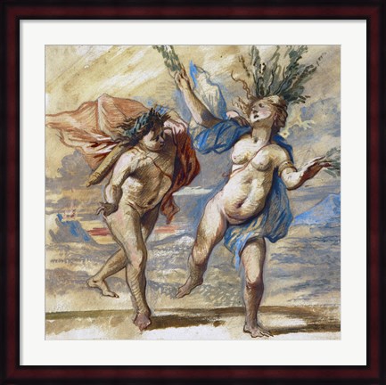 Framed Apollo and Daphne Print