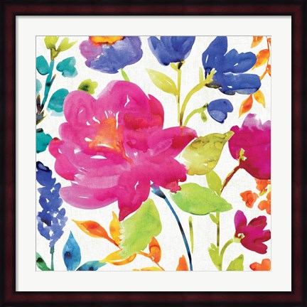 Framed Floral Medley II Print