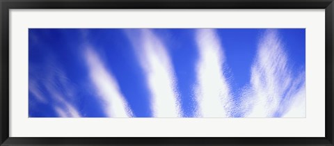 Framed Cloud Stripes on a Blue Sky Print