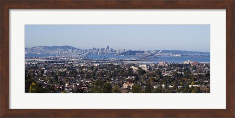 Framed Oakland, San Francisco Bay, San Francisco, California Print