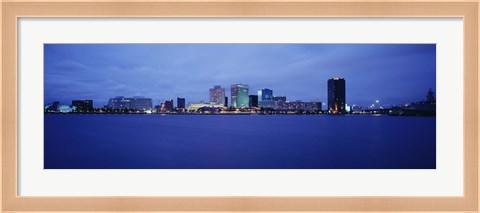 Framed Buildings on the waterfront, Norfolk, Virginia, USA Print