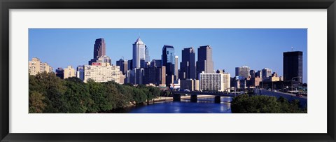 Framed Delaware River, Philadelphia, Pennsylvania, USA Print