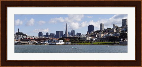 Framed City at the waterfront, Coit Tower, Telegraph Hill, San Francisco, California Print