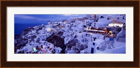 Framed Santorini at Dusk, Greece Print