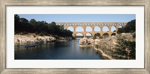 Framed Pont Du Gard, Nimes, Gard, France Print