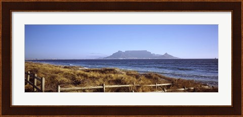 Framed Sea with Table Mountain in the background, Bloubergstrand, Cape Town, Western Cape Province, South Africa Print