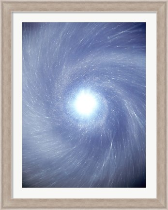 Framed Bright Light from Space Print