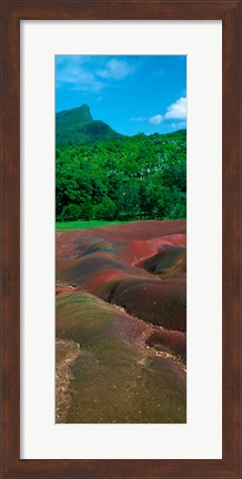 Framed Rock formations, Mauritius Print