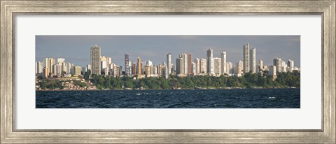 Framed Skyscrapers at the waterfront, Salvador, Brazil Print