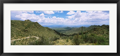 Framed Tucson Mountain Park, Arizona Print