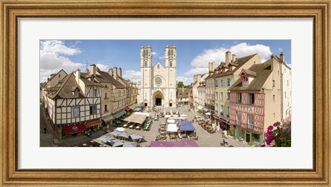 Framed Saint-Vincent De Chalon-Sur-Saone cathedral, Chalon-Sur-Saone, Burgundy, France Print