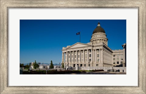 Framed Facade of Utah State Capitol Building, Salt Lake City, Utah Print