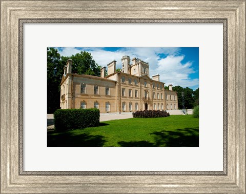 Framed Facade of a building, Chateau d&#39;Avignon, Saintes Maries de La Mer, Bouches-du-Rhone, Provence-Alpes-Cote d&#39;Azur, France Print