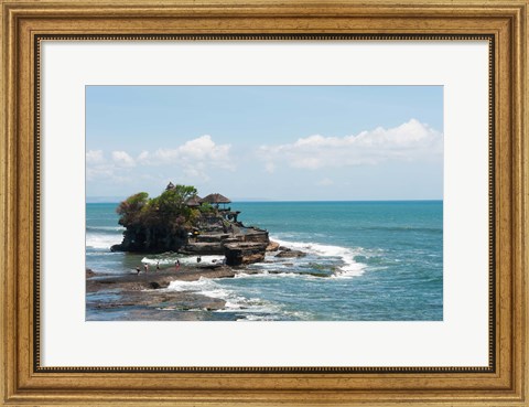 Framed Sea temple, Tanah Lot Temple, Tanah Lot, Bali, Indonesia Print