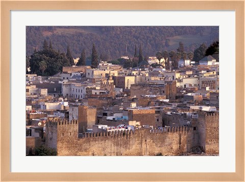 Framed City Walls, Morocco Print