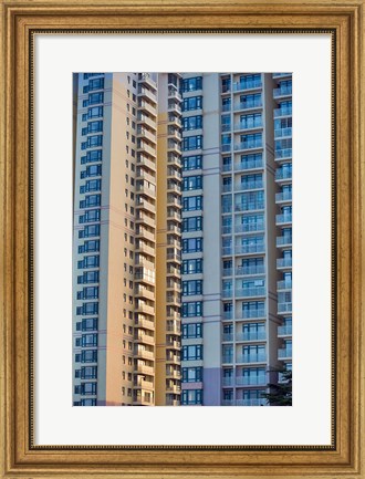 Framed Modern building, Yantai, Shandong, China Print