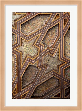 Framed Intricate Ceiling Design, Morocco Print