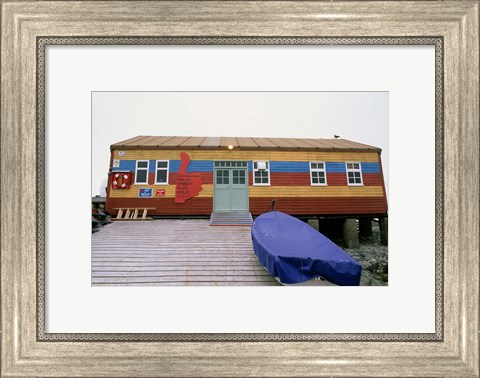 Framed Science Base at Ukraine Outpost &#39;Akademic Vernadky&#39;, Antarctic Peninsula Print