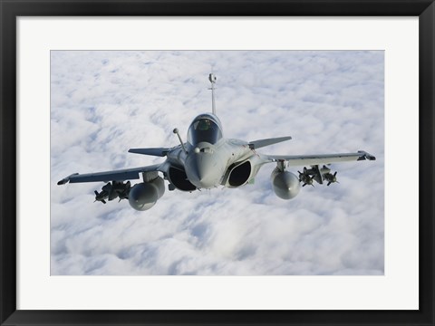 Framed Dassault Rafale B of the French Air Force (front view) Print