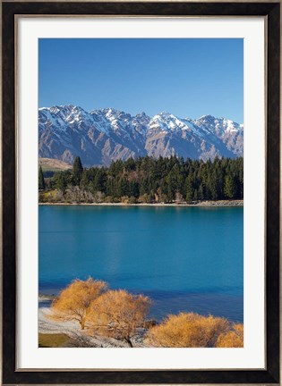 Framed Remarkables, Lake Wakatipu, South Island, New Zealand Print