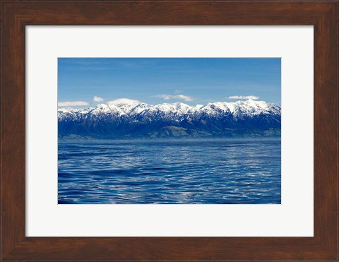 Framed New Zealand, Marlborough, Seaward Kaikoura Ranges Print