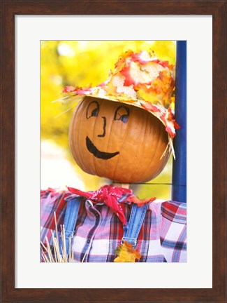 Framed WA, Chelan, Halloween holiday Scarecrow Print