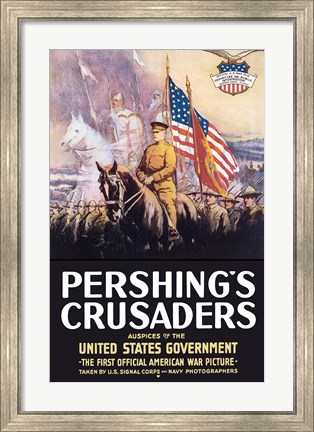 Framed Pershing&#39;s Crusaders Print