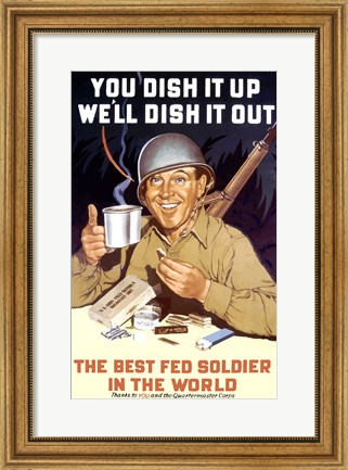 Framed You Dish it Up, We Dish it Out Print