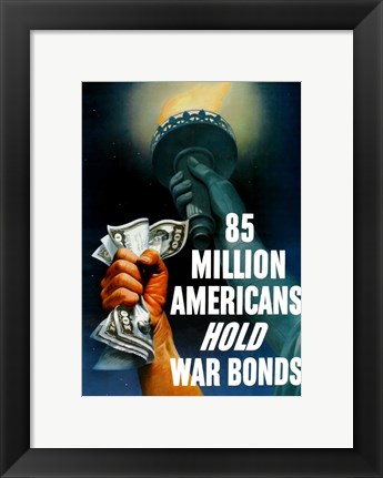 Framed Hold War Bonds Print