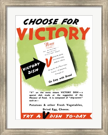Framed Choose for Victory Print