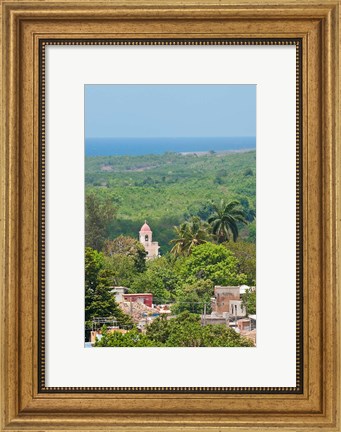 Framed Cuba, Trinidad from Palacio Brunet tower Print