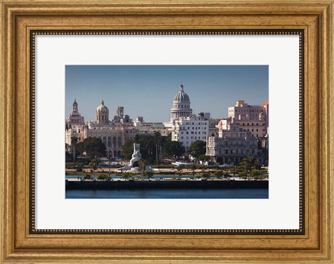 Framed Cuba, Havana, Elevated City View Print