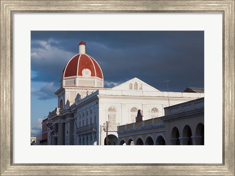 Framed Cuba, Cienfuegos, Palacio de Gobierno dome Print
