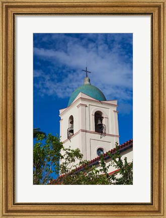 Framed Cuba, Pinar del Rio Province, Vinales, town church Print