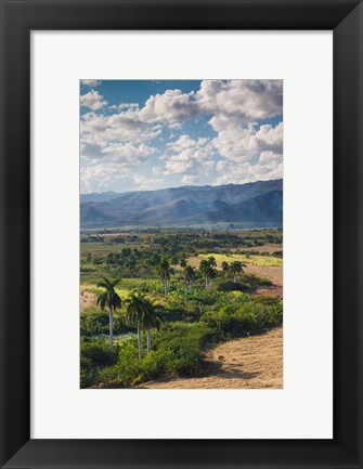 Framed Cuba, Trinidad, Valle de los Ingenios, Valley Print