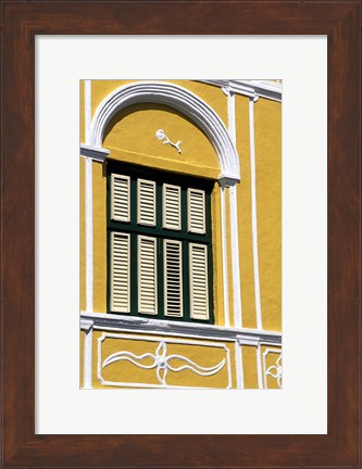 Framed Window, Willemstad, Curacao, Caribbean Print
