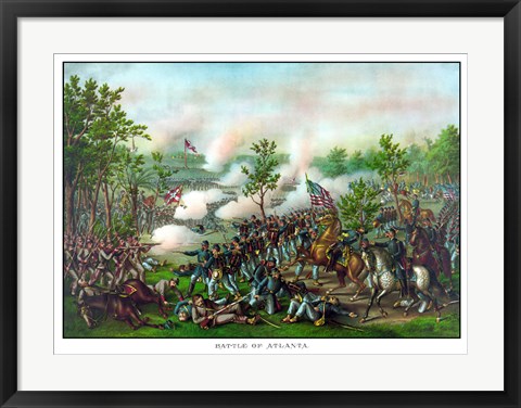Framed Battle of Atlanta Print